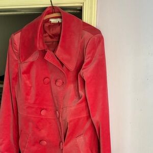 Rare Pink To the Max Pink Velvet Coat